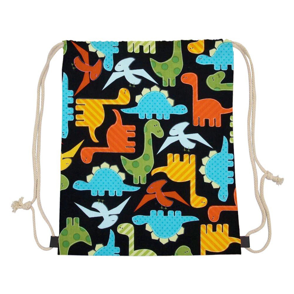 Tema dinosaur snøre taske kvinder rejsetaske beagles dinosaur prins små taskepakker mochilas opbevaring støvtætte tasker: Lmz 0033 z 3