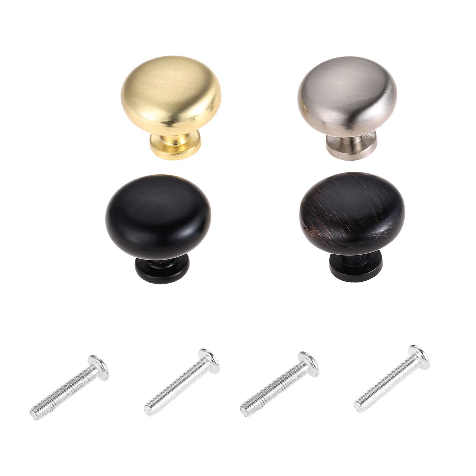 1Pc Ronde Knop Enkel Gat Zinklegering Keuken Kast Lade Kast Deurgrepen Meubels Accessoires