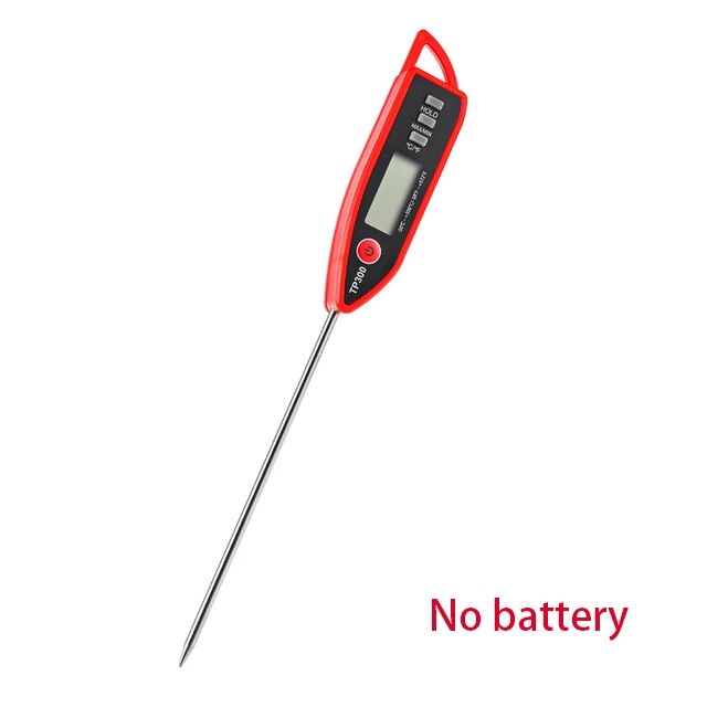 TP300 Food Digital Thermometer For Kitchen BBQ Probe Meat Water Milk Household Cooking Electronic Oven Thermometer Gauge Tools: Red -2