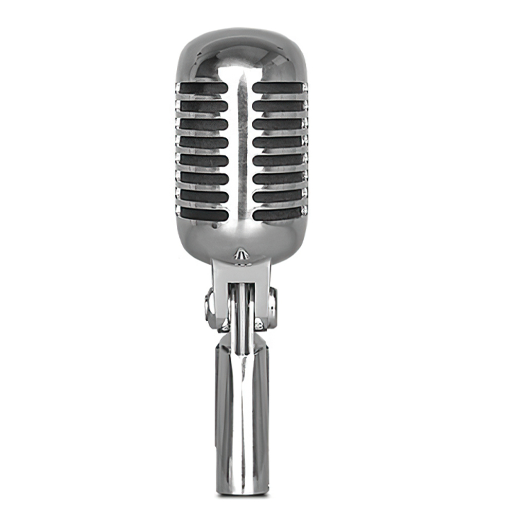 Microphone de Style Vintage pour Simulation de SHURE, support universel de micro Vocal dynamique rétro classique pour Performance karaoké en direct: Default Title