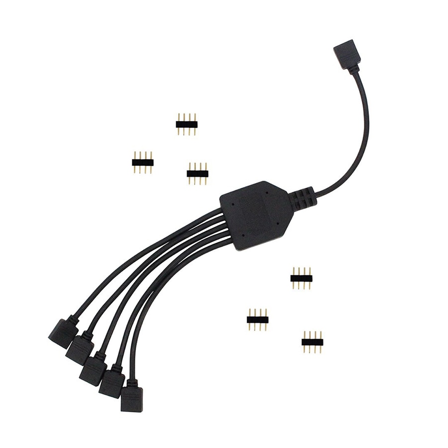 4 Pin RGB Connector Kabel 1 om 1 2 3 4 5 Vrouwelijke aan Vrouwelijke Splitter Connector Verlengkabel voor 3528 5050 RGB LED Strip Licht