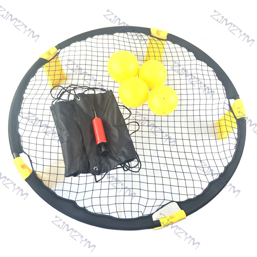 Mini Beach pallavolo Spike Ball Game Set Portable Outdoor Team Sports prato attrezzature per il Fitness rete con 4 palline per bambini adulti