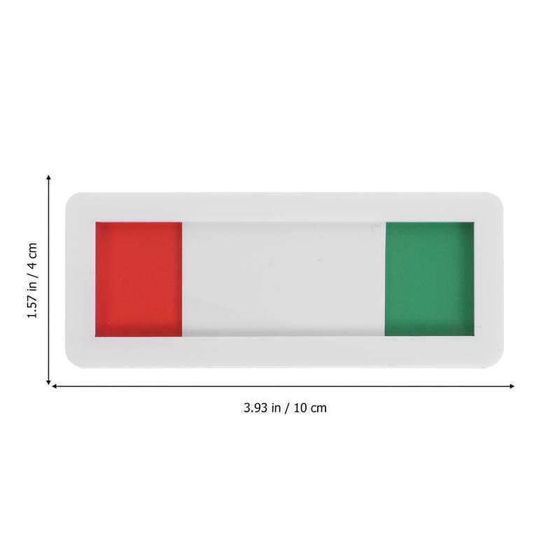 Open Closed Slider Privacy Sign Black Self Adhesive Indicator Sign For Office Status Switch In Conference