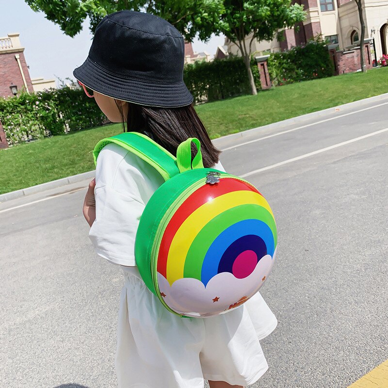 Kinderen baby rugzak wandelen veiligheidstuig teugels peuter riem tas anti-verlies schattige cartoon rugzakken regenboog