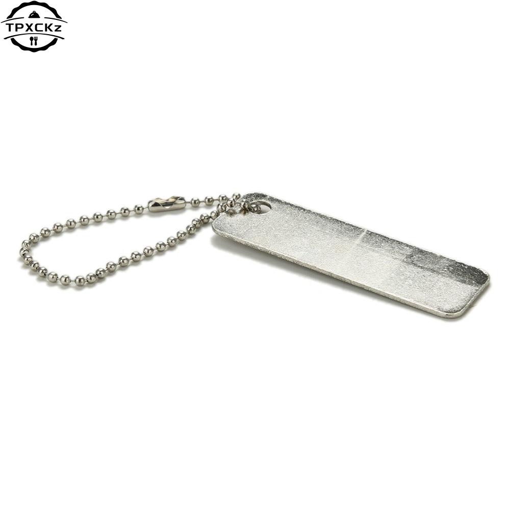 Edc Pocket Diamond Stone Draagbare Puntenslijper Sleutelhanger Voor Mes Vis Haak Vinger Nagelvijl Outdoor Camping Slijpers Tool
