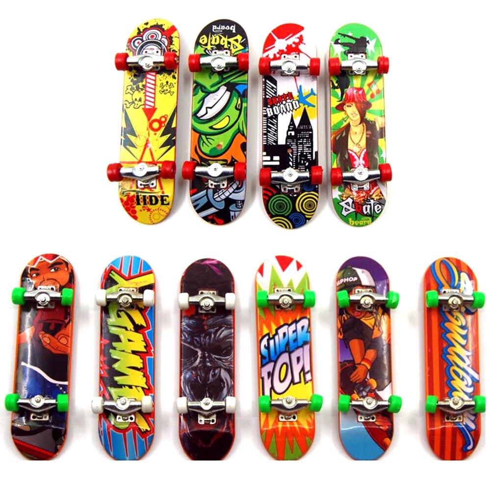 Simulatie Toets Kinderen Mini Legering Beugel Professionele Vinger Skateboard Cool Patroon Vinger Skateboard Kid: Default Title