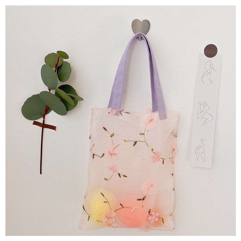 Women's Student Versatile Lightweight School Bags Large Capacity Tote Bag Shoulder Bag Shopping Bag: Color2