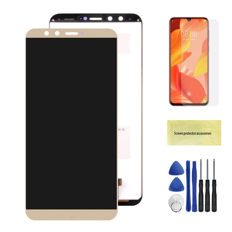 5.65 ''Originele Display Voor Huawei Honor 9 Lite Lcd Touch Screen Voor Huawei Honor 9 Lite LLD-L31 Lcd Display digitizer Vergadering: Gold No Frame