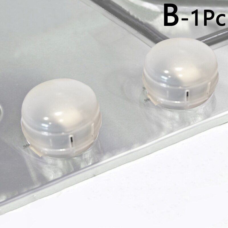 Cubierta protectora de botón de cocina de Gas para niños, Protector de seguridad para cocina de horno de Gas, interruptor de Control, 2 unids/lote: 1pc