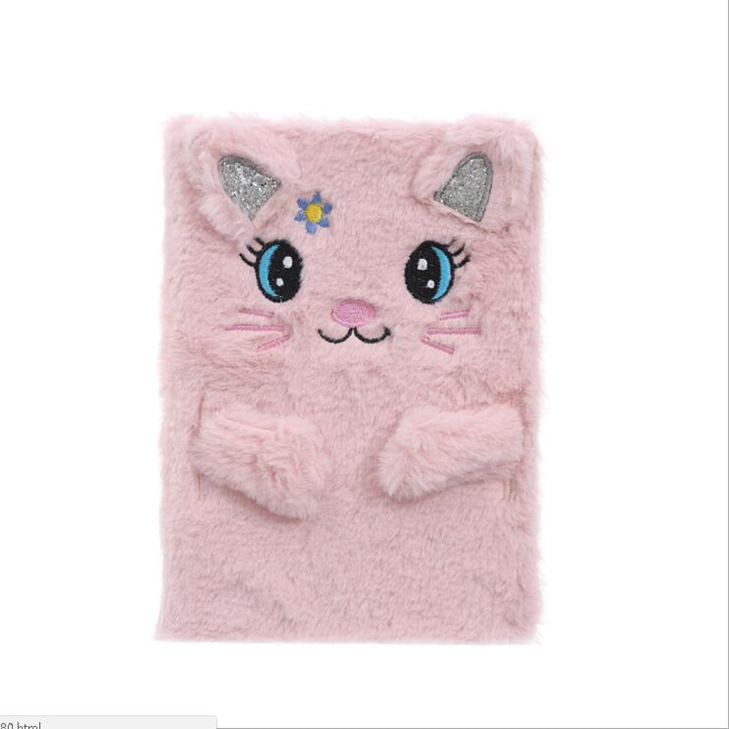 Newest Cute Cartoon Plush Note Book Kids Student Travel School Notepad Girls Notebook