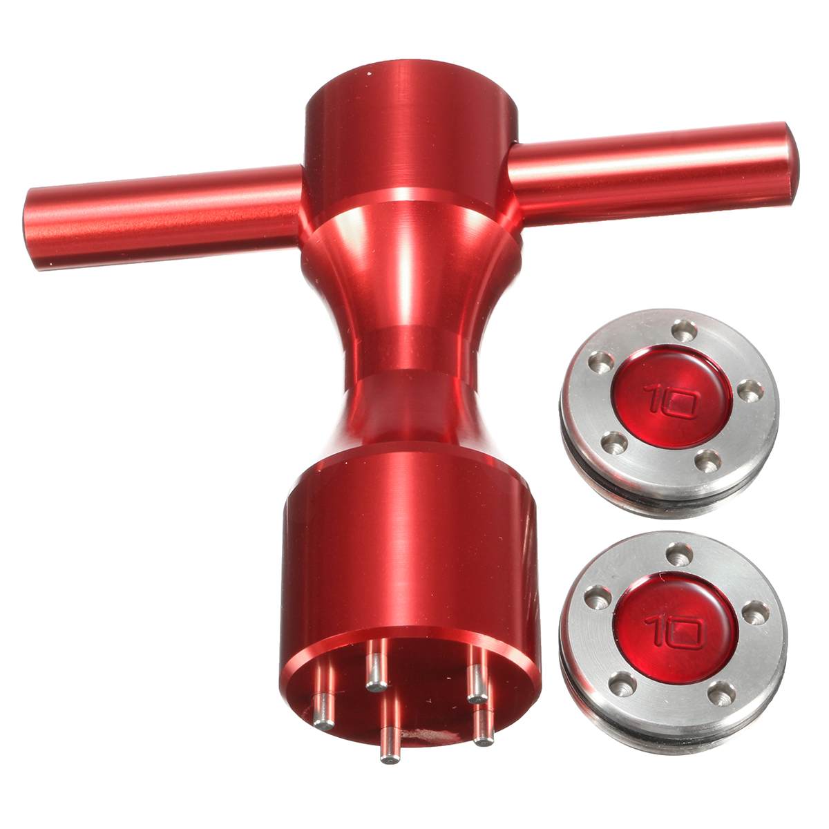 2 Stck Für Titleist-Scotty-Cameron Putter rot Golf Gewichte + Schlüssel Schlüssel Werkzeug 10g/15 g/20g/25g/30g/35g/40g Enthalten Gummi Ringe