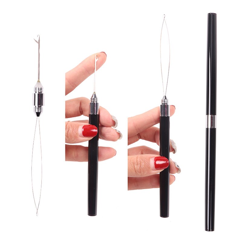 Nunify Two Head Crochet Hook Needle For Dreadlock Hair Extension Loop Needle Latch Hook Diy Pulling Needle Beader For Hair