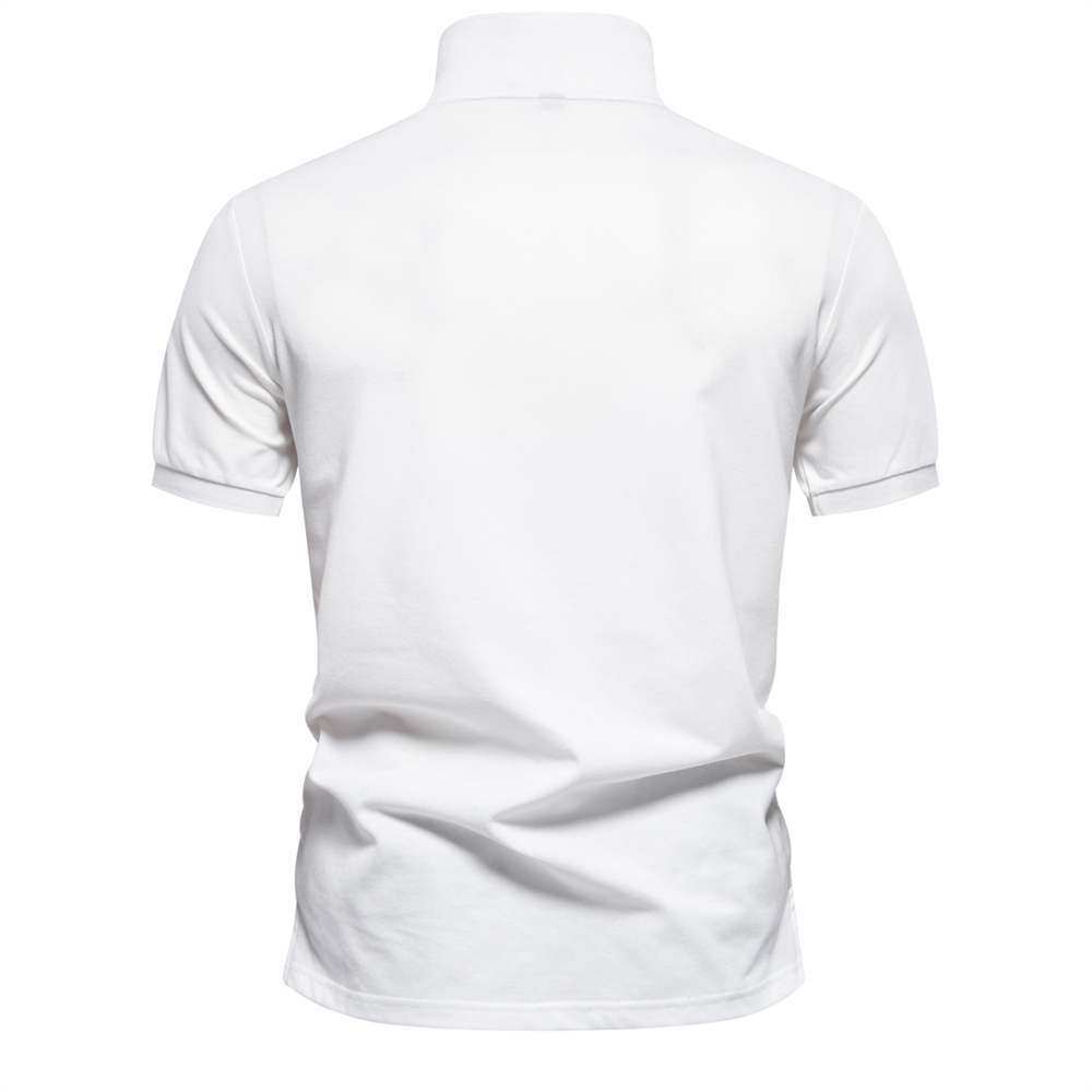 dégradé imprimé coton mélange polos pour hommes à manches courtes d'été hommes Polos