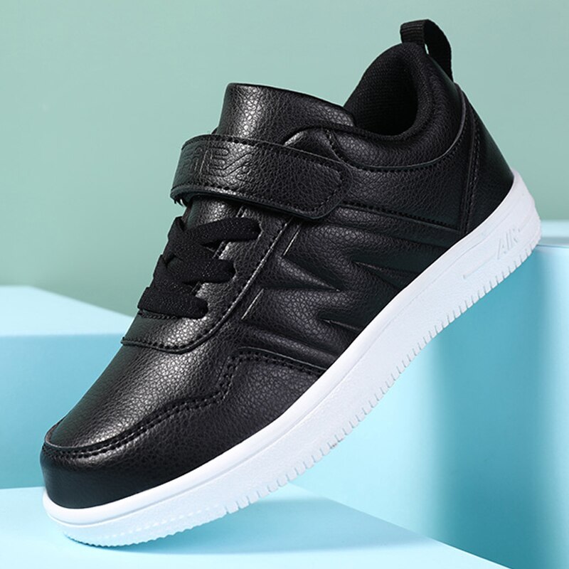 Afslappet børnesko vandtætte sneakers børn hvide sko flade skridsikre pigesko klassiske børneløbesko