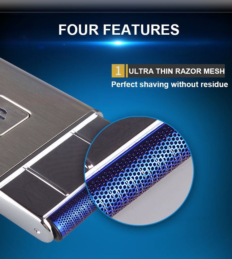 Mini Portable Electric Shaving Machine Men USB Rechargeable Cordless Travel Shaver Single Blade Reciprocating Beard Razor