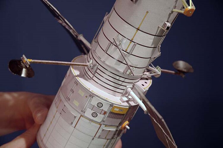 Hubble rumteleskop hst diy håndværk papir model kit puslespil håndlavet legetøj diy