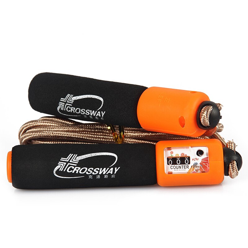 Fitness kroppsbyggande utrustning hopprep räkna hopprep justerbart textilrep crossfit gym fitness utrustning