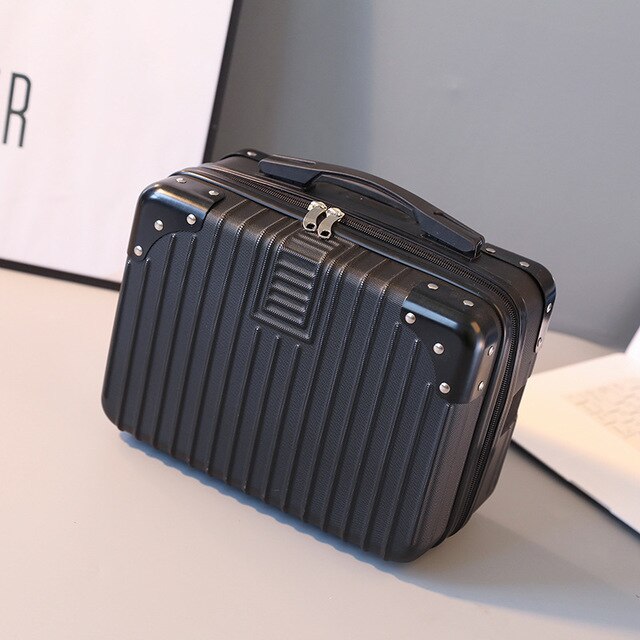 2022 neue Atmosphärischen machen-hoch Mini Lagerung Tasche unisex Handtasche Tragbare Damen Reisetasche Koffer Kosmetik Tasche Handtasche Sack EIN Haupt: Schwarz-2