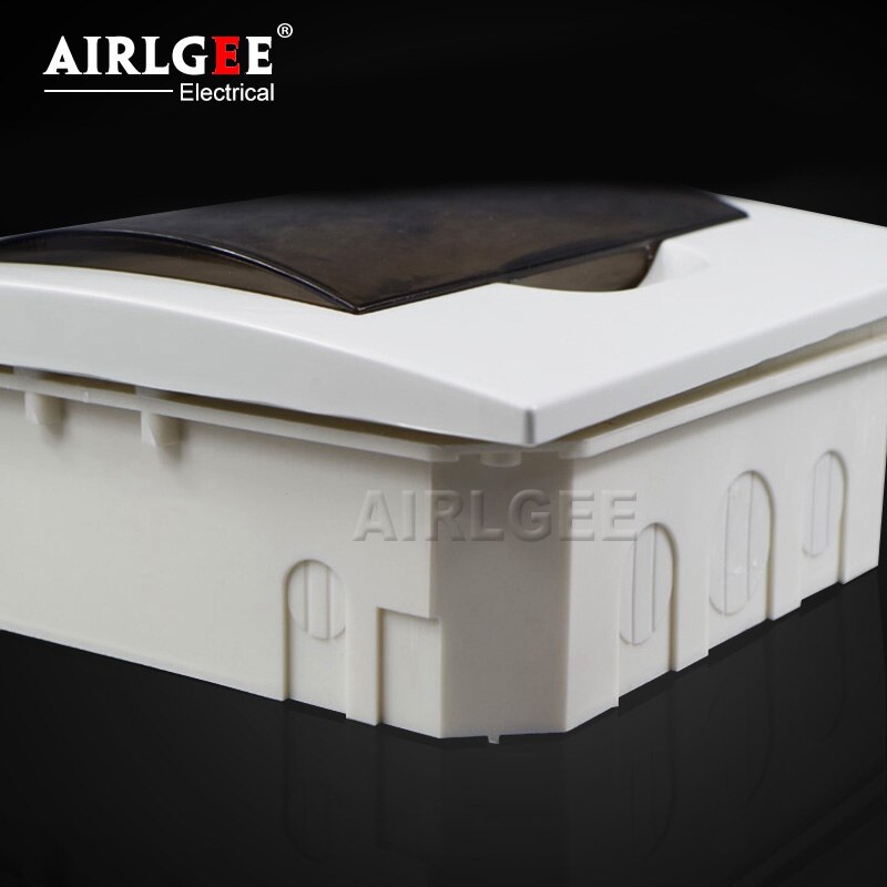 8 Way recessed domestic enclosure MCB Distribution Box ABS plastic switch box