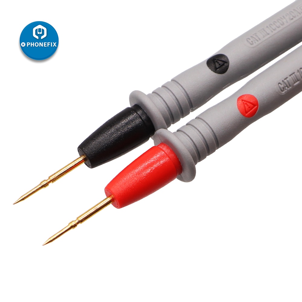 Silicone Wire Pen Test Leads Pin Multi Meter Tester Probe For Digital Multimeter Needle Tip 1000V 10A 20A For Phone Repair