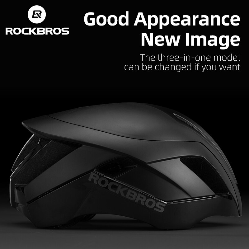 ROCKBROS 3 in 1 Cycling Bike Bicycle Helmet EPS Reflective MTB Road Bicycle Men Safety Light Helmet Integrally-Molded Pneumatic