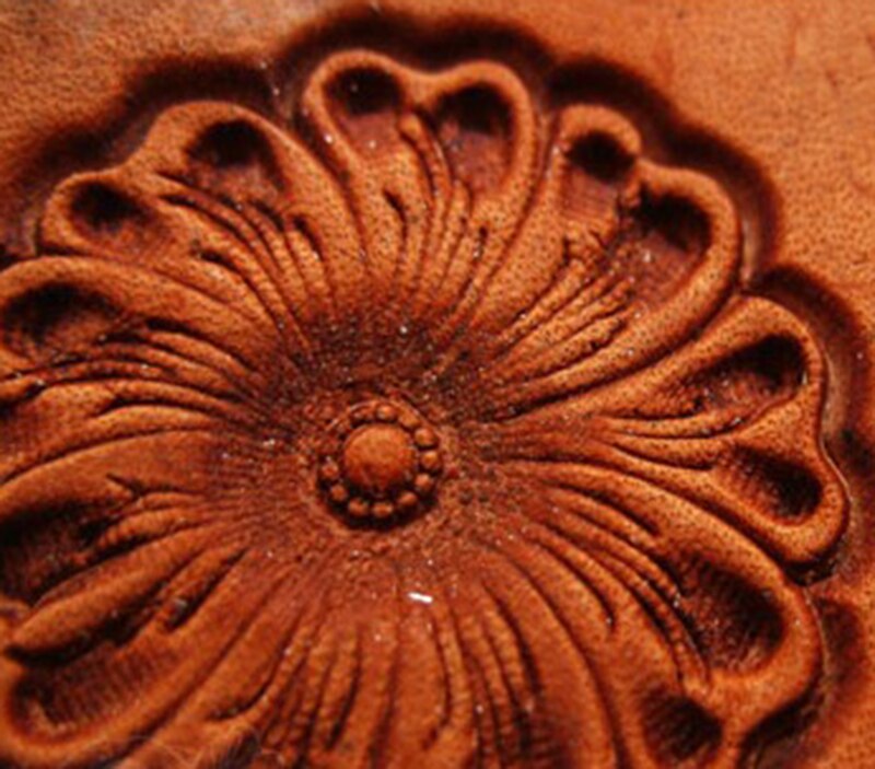 Flower pattern Hand-work unique leather working tools carving punches stamp craft leather with leather carving tools