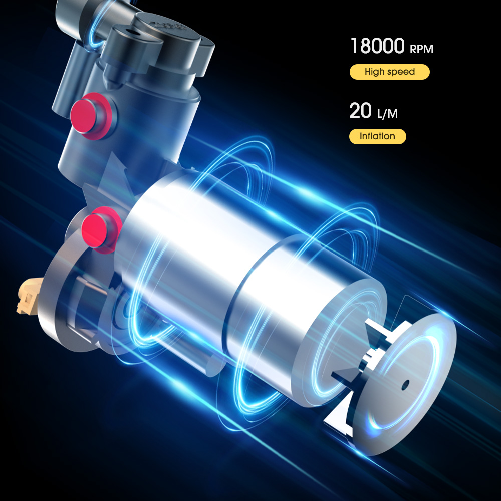 CARSUN Tragbare Inflator Kompressor Pumpe Mit LED Lampe Für Auto Motorrad Fahrrad Reifen Bälle Drahtlose Elektrische Auto Luft Reifen Pumpe