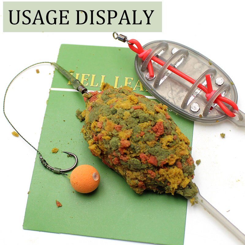 1pcs Carp Fishing Inline Flat Method Feeder Fishing Accessories Carp Bait Mould For Fishing Lure Hair Rigs Carp Equipment