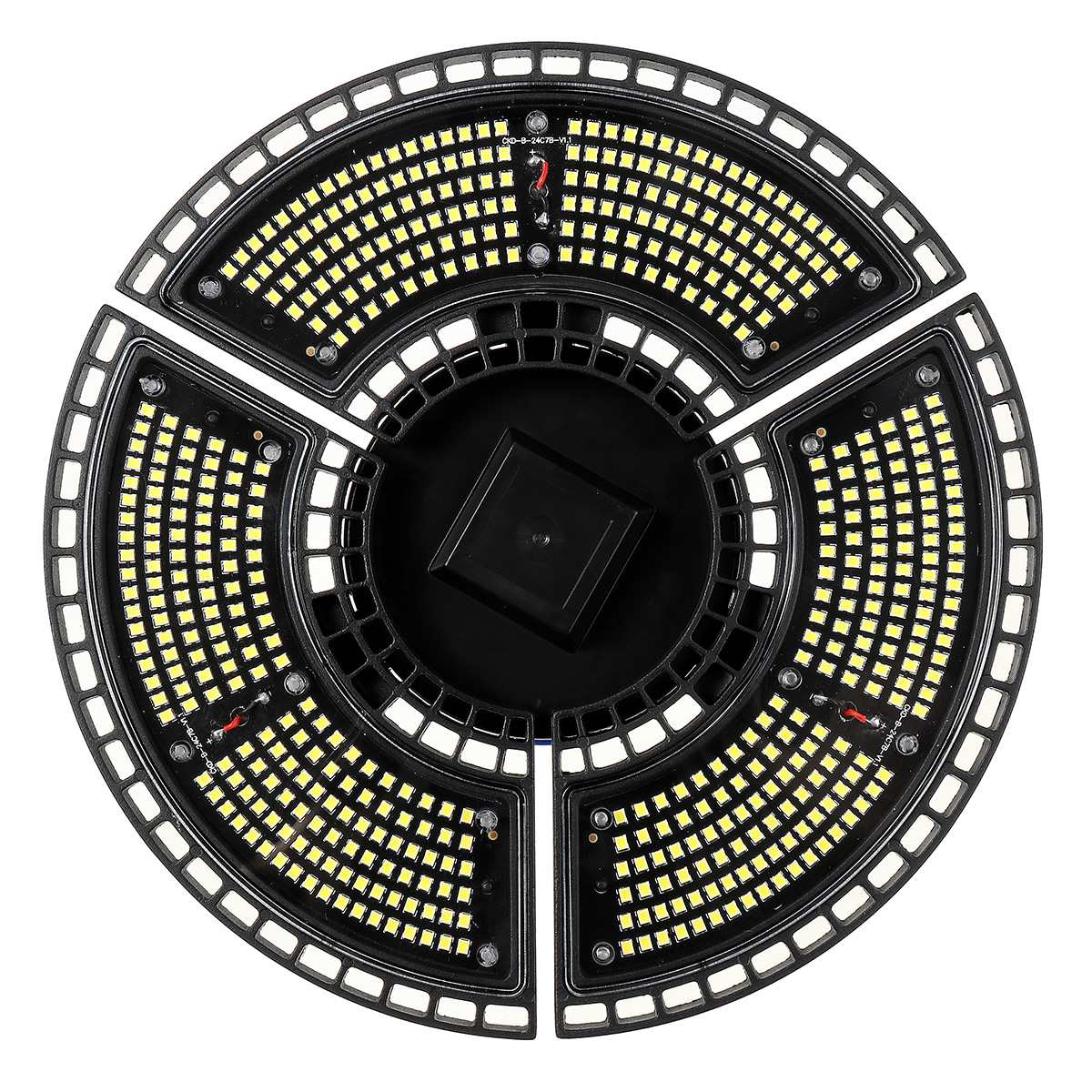 Super Bright E27 LED Garage Light Deformable Ceiling Light for Home Warehouse Workshop Folding Three-Leaf Deformation Lamp: 432LED 450W