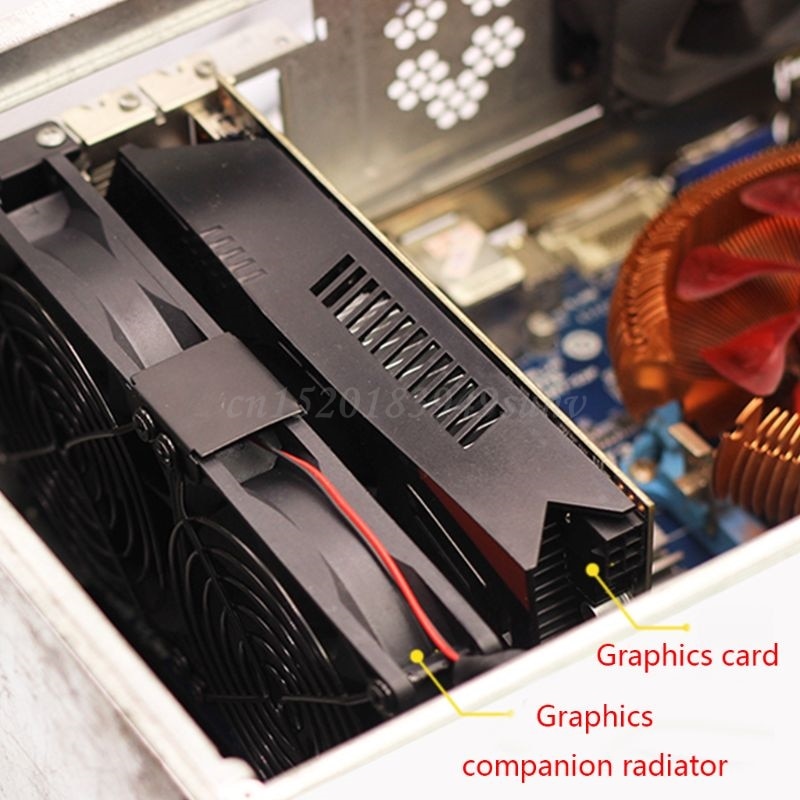 Universal VGA Cooler Dual 80mm Graphics Card Heatsink Double Three Fan GPU Radiator Partner Ultra High Speed Quiet