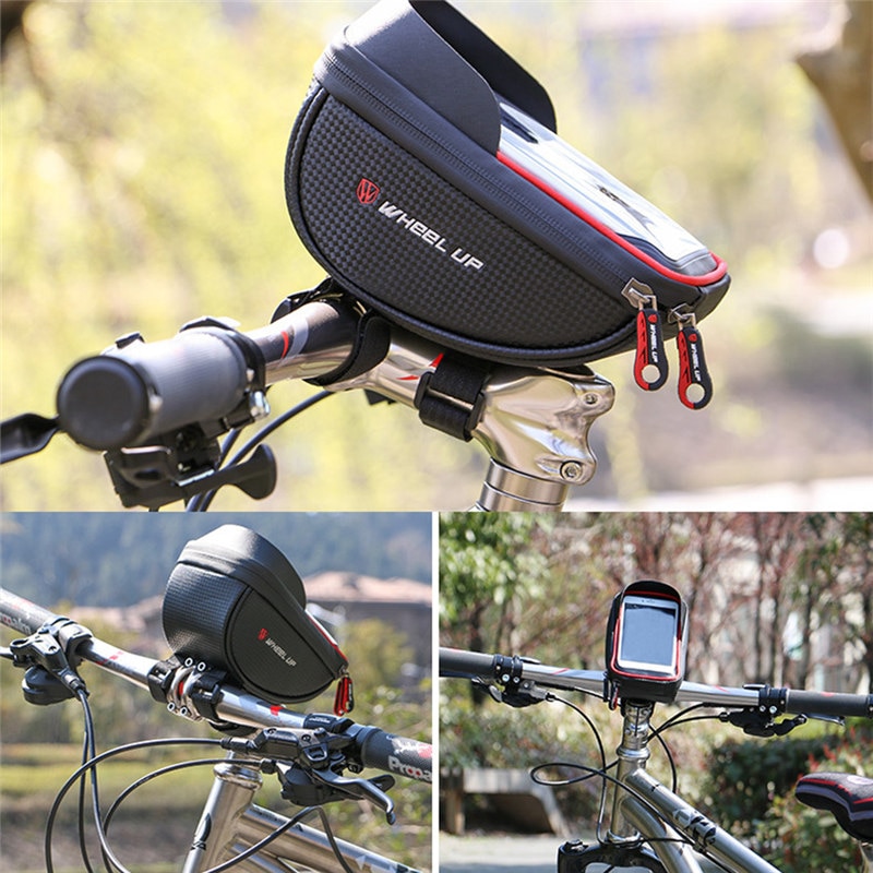 DOITOP 6.0 inch Fiets Waterdichte Mobiele Telefoon Bag Holder Motorcycle Mount voor Samsung Galaxy s8 plus/iPhone 7 plus/LG V20