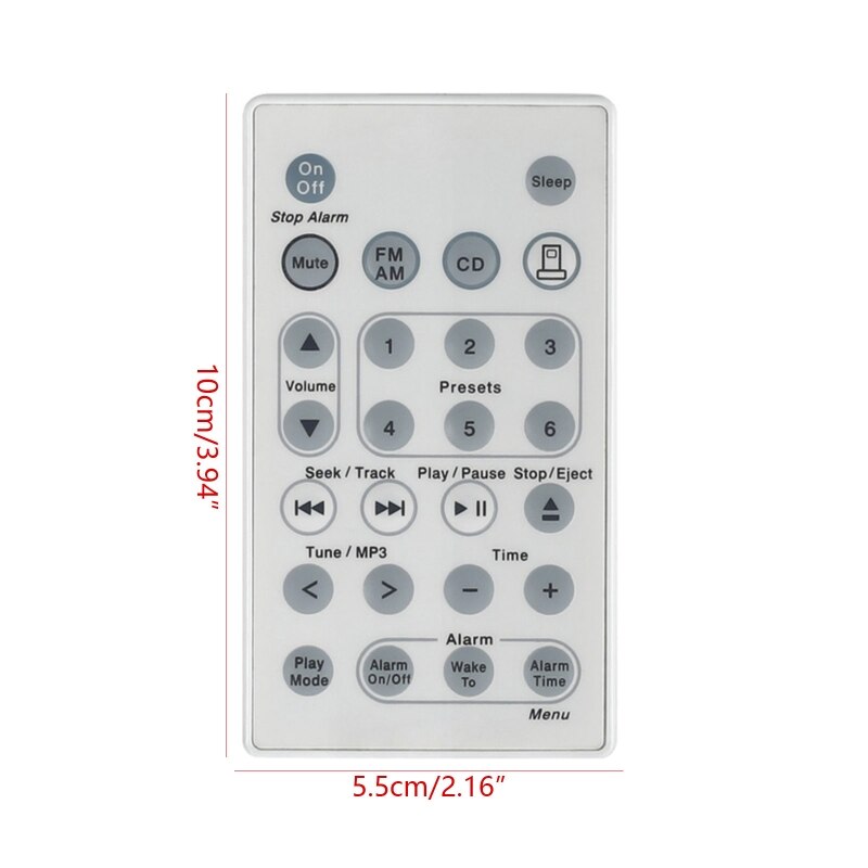 Universal Replacement Remote Control Fit for Bose Sound Touch Wave Music Radio System CD AWRCC1/2/3 White No Battery