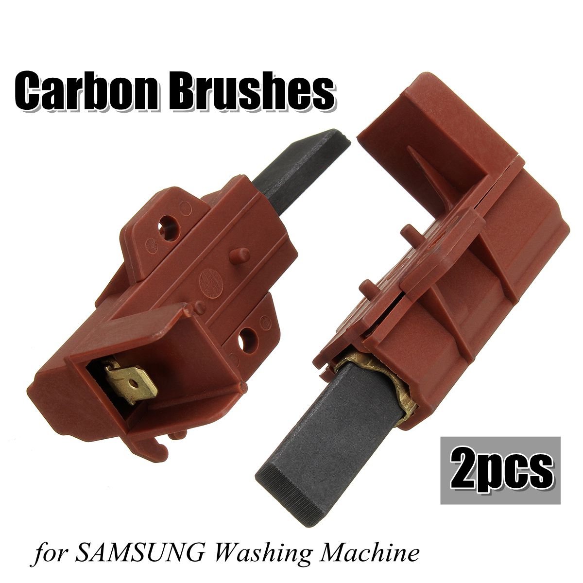 2pcs Washing Machine Motor Carbon Brush And Holder For SAMSUNG Ariston Indesit Welling