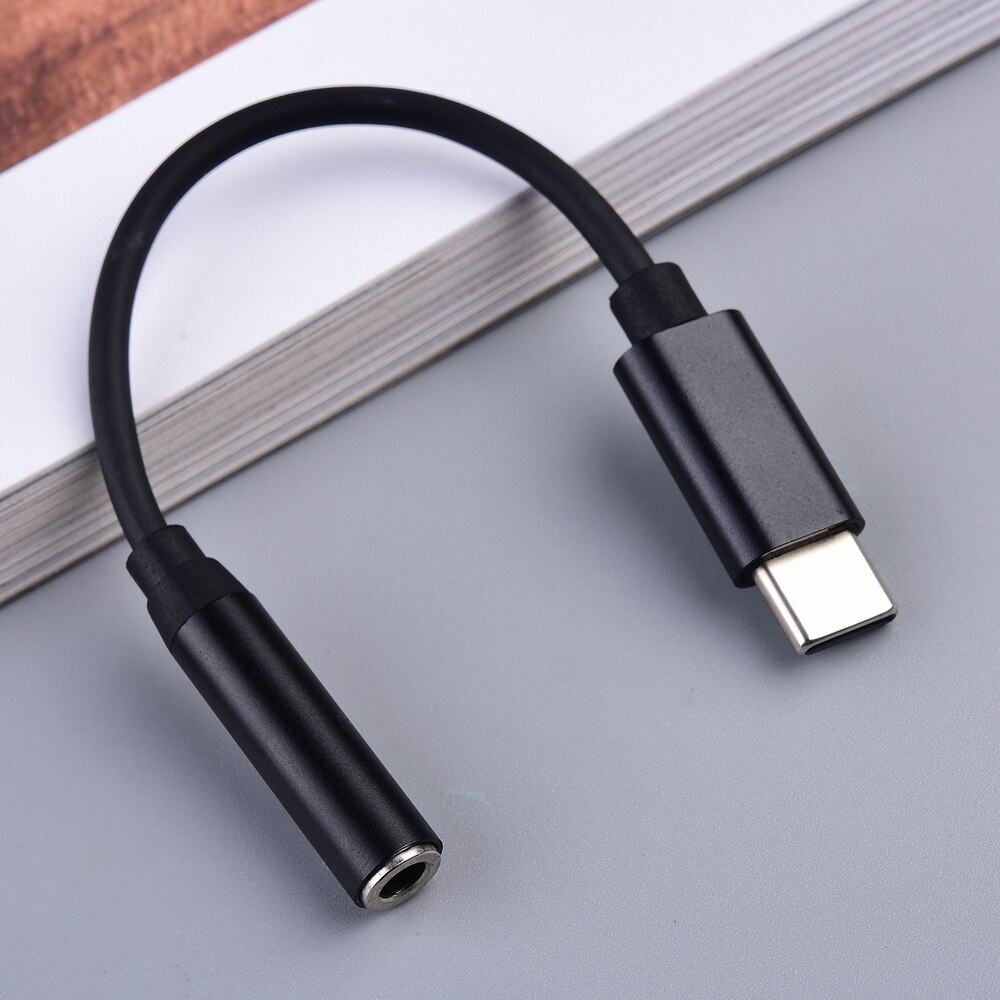 Type C 3.5Mm Jack Koptelefoon Usb C Tot 3.5Mm Dac Hoofdtelefoon Adapter Digitale Audio Kabel Voor Htc U12 plus U11 Leven U11 + U20 Samsung