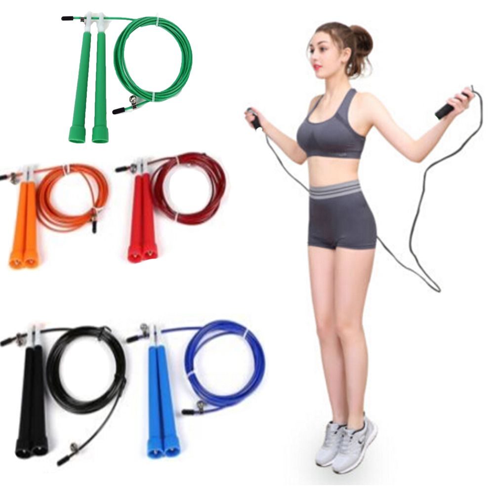 1PC ABS Handle Adjustable Steel Wire Jump Ropes Aerobic Exercise Lose Weight Skiping Rope Body Building Fitness Accessories