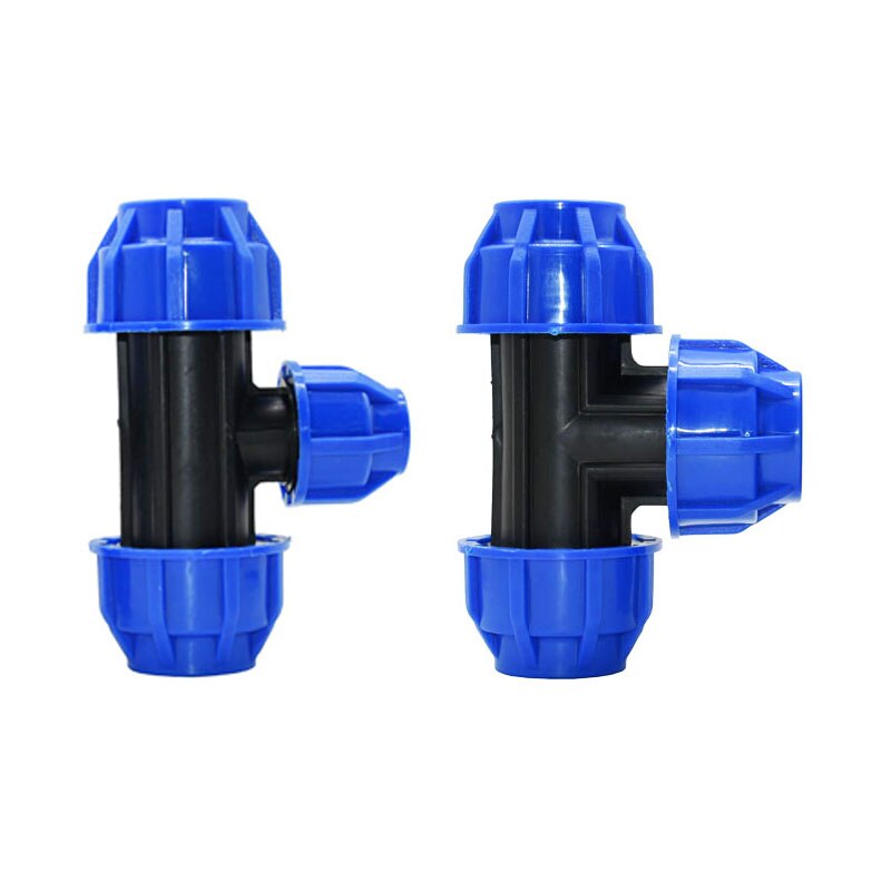Dn15 dn20 dn25 ppr pvc pe rør tee vann splitter 1/2 3/4 1 tommers vannrør reduserende tee t kobling 1 stk.