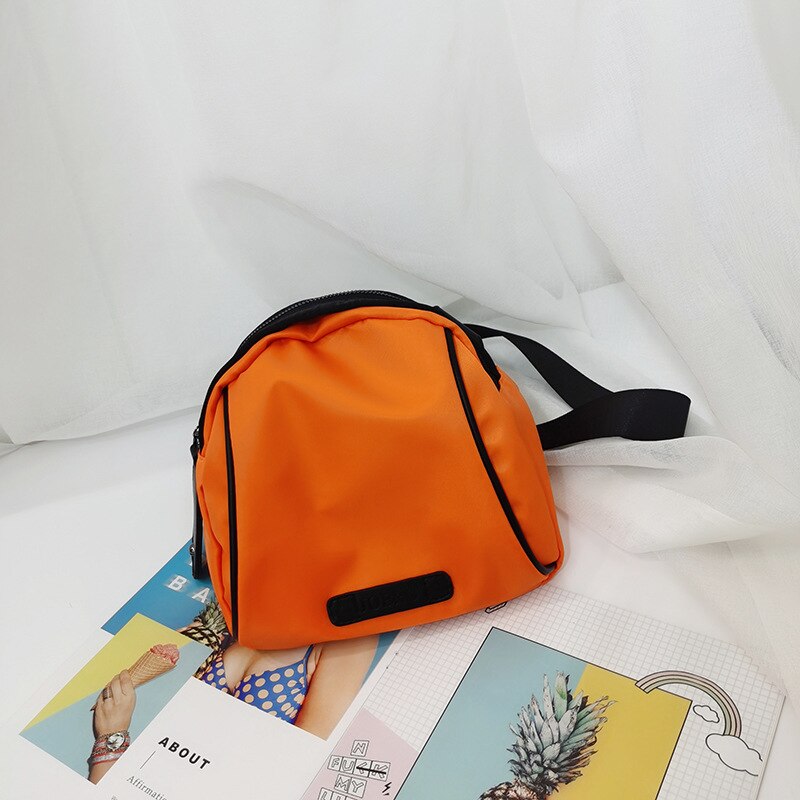 Women Wide Shoulder Strap Shell Messenger Bags Ladies All Match Orange Shoulder Bag Small Crossbody Bag Black Purses: Orange