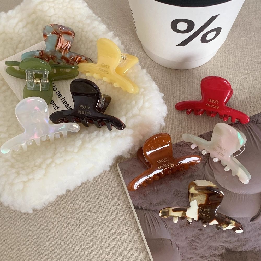 Clip de garra pequeña para mujer y niña, accesorios para el cabello, pasador de acetato, tocado, garra para el cabello
