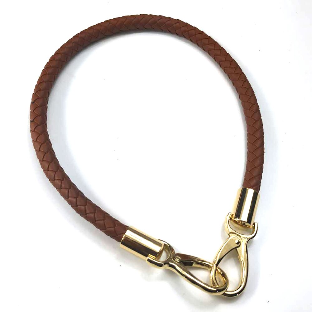 1 pc Substituição Destacável Cintas de Ombro Das Senhoras de Couro PU Bolsa de Cinto de Corda Cor Sólida Rodada Alças DIY Saco Acessórios: Marrom