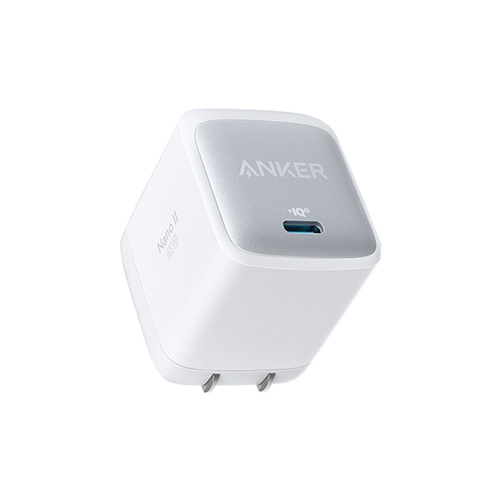 Anker Usb C GaN2 Fast Charger Nano Ii 65W Compact Opvouwbare Mini Reizen Telefoon Laders Type Pps Voor Macbook pro/Air Galaxy Ipad: White