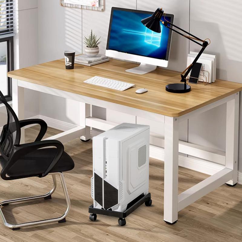 CPU Holder Stand Under Desk CPU Holder With Caster Wheels PC Riser CPU Tower Stand PC Cart PC Holder PC Tower Holder For Most PC