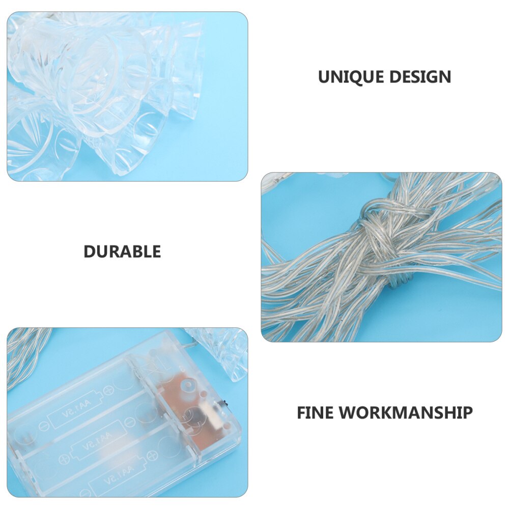 1 Set of Plastic Transparent Practical String Lights Hanging Lights Pendant Lights for Garden Party Interior Decor