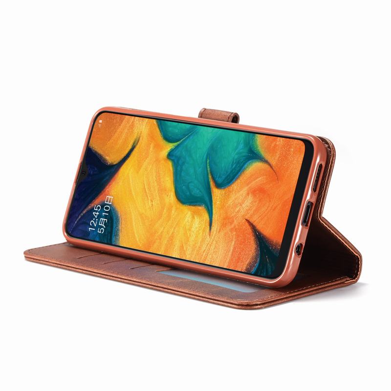 Coque de téléphone portable en cuir, étui de luxe à rabat magnétique Vintage de pour Samsung Galaxy A40 A40 S