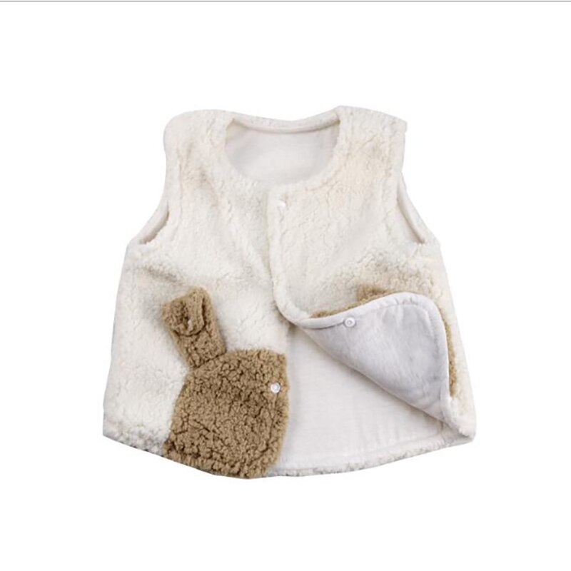 Baby Winter Kleding Peuter Vest jas Fluwelen Hooded Kleding kids Vest warm leuke oren Dikke Kerst YBC030