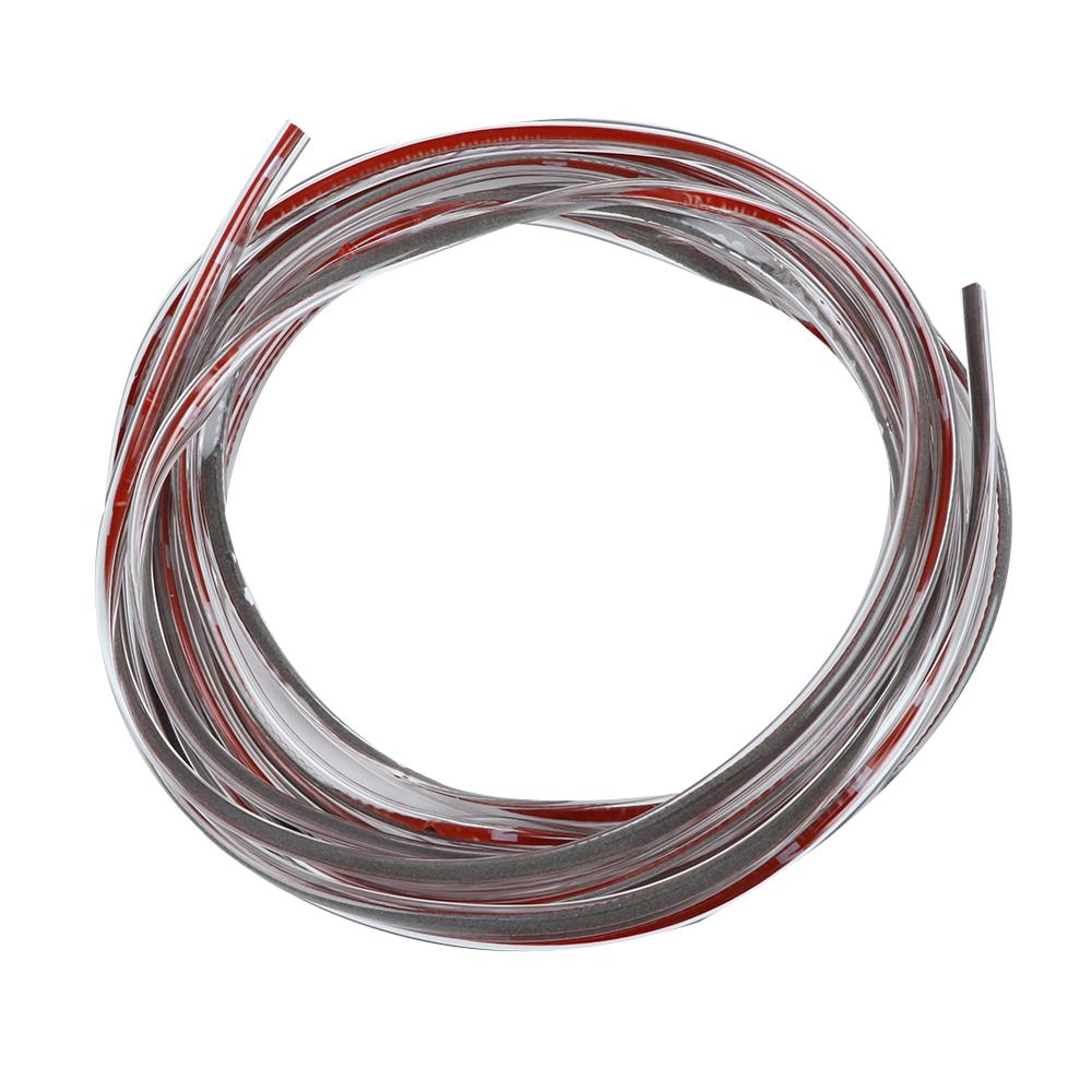 Bande de Protection anti-rayures pour voiture Type U 5M/8M, Protection contre les rayures pour moulage, anti-frottements, bande de caoutchouc pour bricolage: 5m Transparent