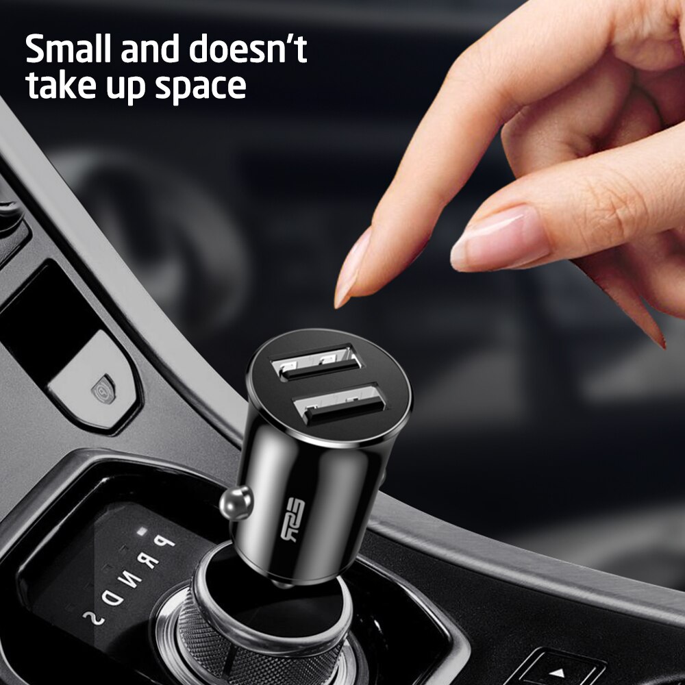 Esr dubbele usb autolader 17w snel opladen autolader autolader voor iphone samsung 5v/3.4a usb autolader telefoonlader