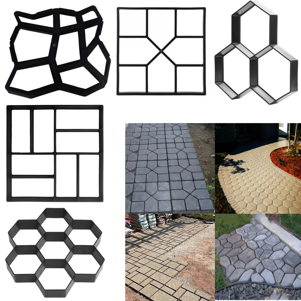 Diy Pad Maker Bestrating Mallen Steen Baksteen Betonnen Mal Beton Cement Wandeling Tuin Pad Bestrating Bestrating Bestrating Herbruikbare Patio Mallen Paviment