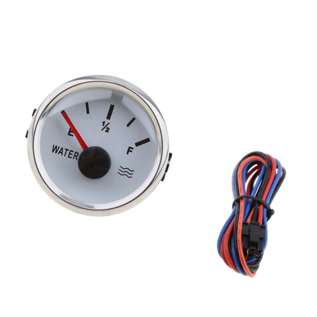 marine båtnivå vannstandsmåler 2 '' 52mm 9 ~ 32 vdc hvit og svart
