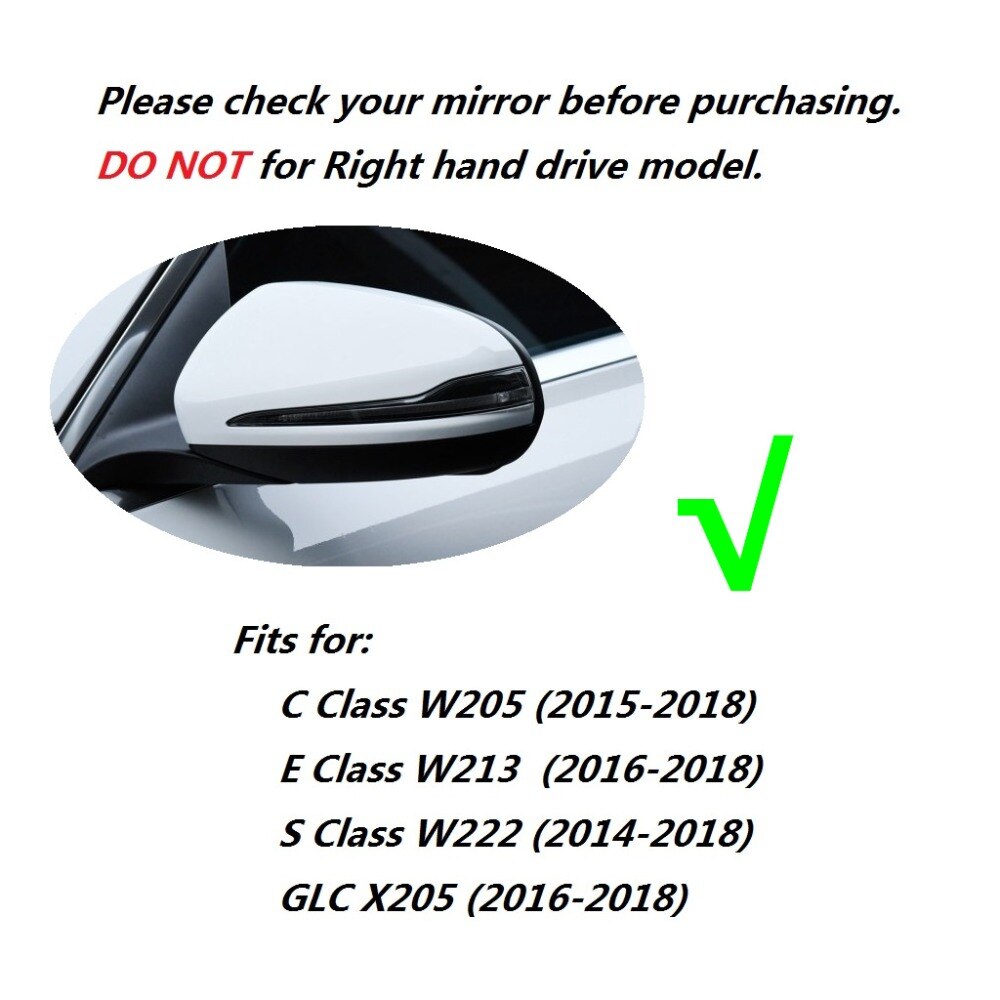 Dynamic LED Blinker Sequential Turn Light Indicator for Mercedes Benz C W205 C43 C63 E Class W213 E43 E53 E63 S W222 S63 AMG