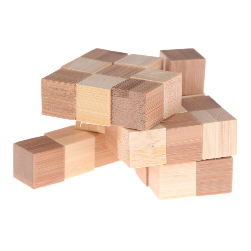 Kong Ming Luban Blocco Per Bambini Per Bambini 3D di Legno Fatti A Mano Giocattolo Per Adulti Cervello Stuzzicare Gioco Di Puzzle Intellettuale